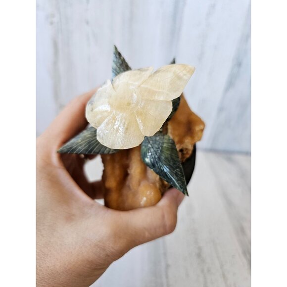 Calcite crystal mushroom plant rock unique agate - Picture 8 of 12